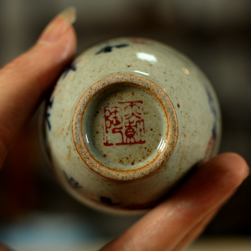 CHÉN TRÀ VIẾT THƯ PHÁP LAN ĐÌNH TỰ