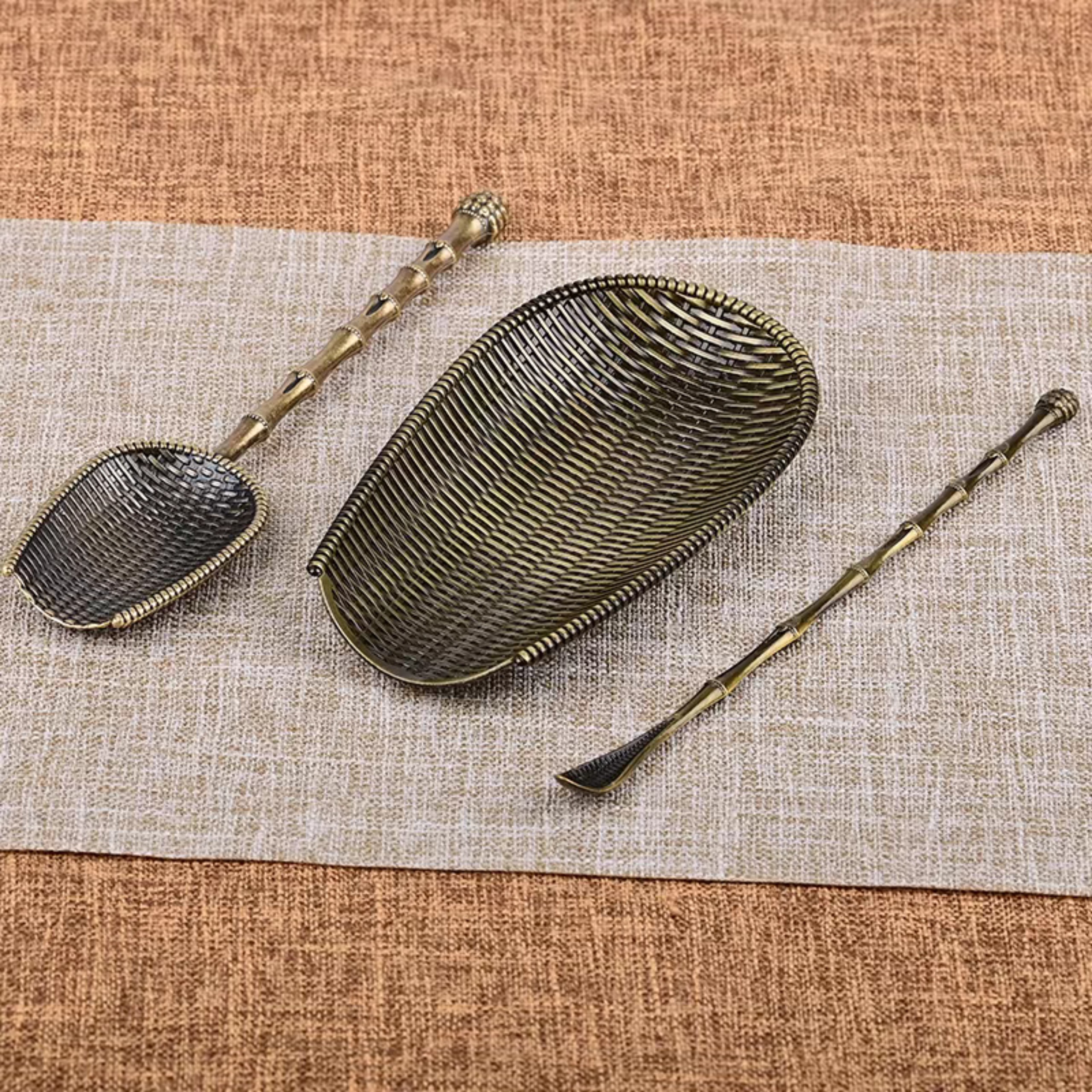 BỘ CUNG NHÃN TRÀ HỢP KIM 3 MÓN TINH TUYỂN