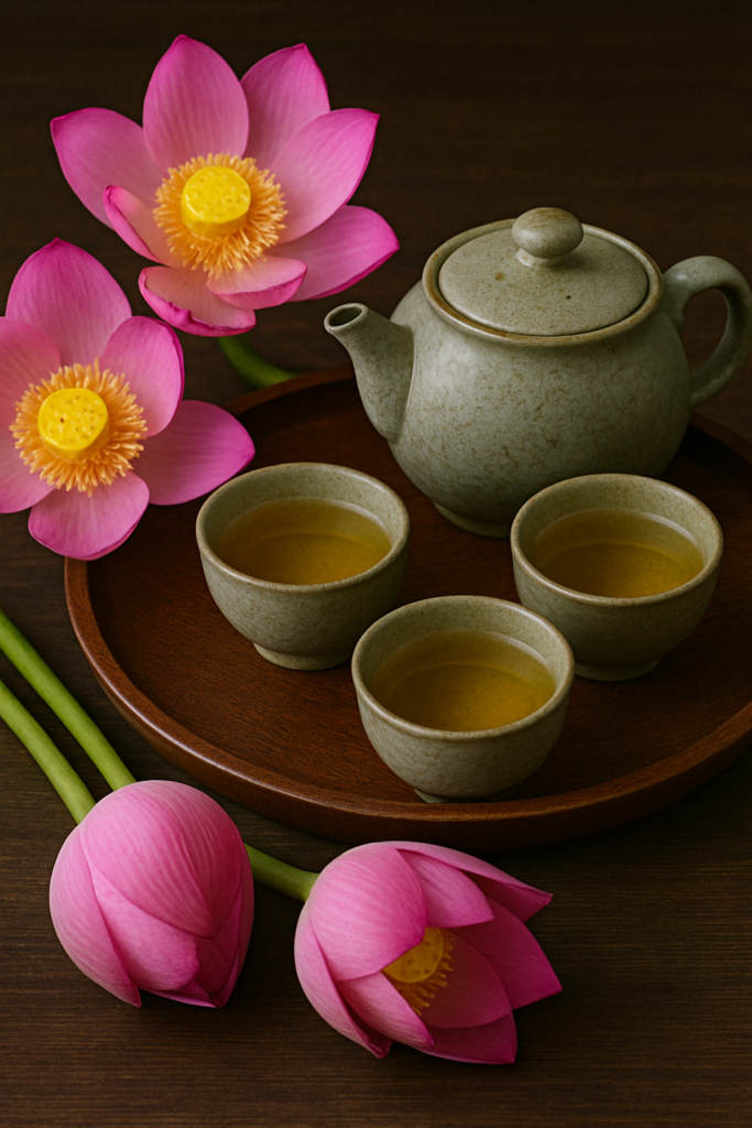 THƯỞNG THỨC TRÀ SEN TÂY HỒ