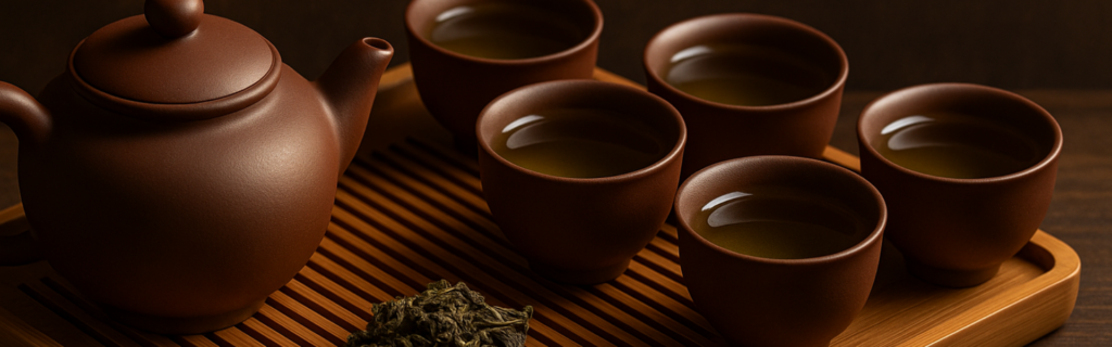 Bộ ấm chén trà đạo tinh tế – Ý Trà Quán.