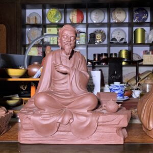 Tượng tử sa Lục Vũ Trà Thánh nguyên khoáng - toàn cảnh chính diện
