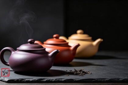 Các Loại Nê Liệu Tử Sa Nghi Hưng: Tử Nê, Chu Nê, Đoạn Nê và Cách Chọn Ấm Hợp Trà Ba loại nê liệu tử sa tử nê, chu nê, đoạn nê trên bàn trà — ảnh đại diện bài viết